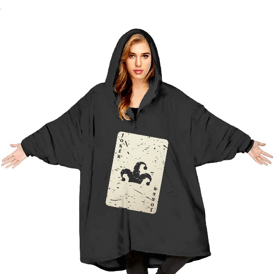 Joker card Blanket Hoodies