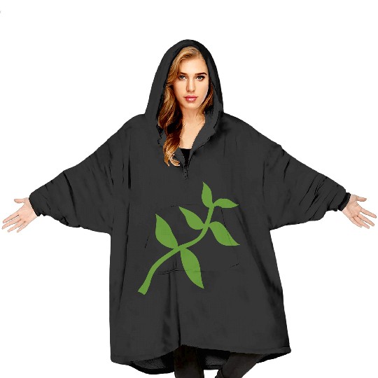 plant olive branch Blanket Hoodies