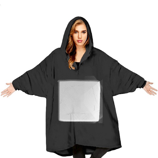 metal surface square craft silver shiny square Blanket Hoodies