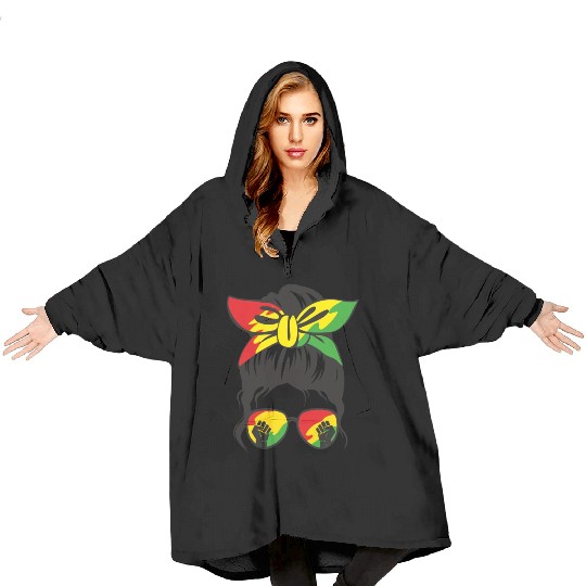 Juneteenth Day 1865, Freedom Day America African Blanket Hoodies