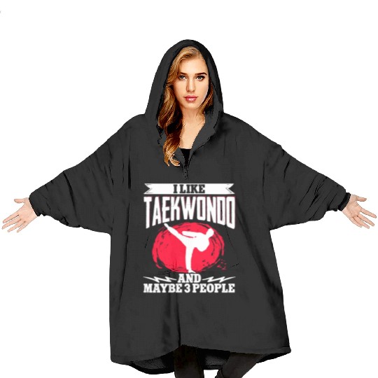 TKD Korean Martial Arts Tae Kwon Blanket Hoodies