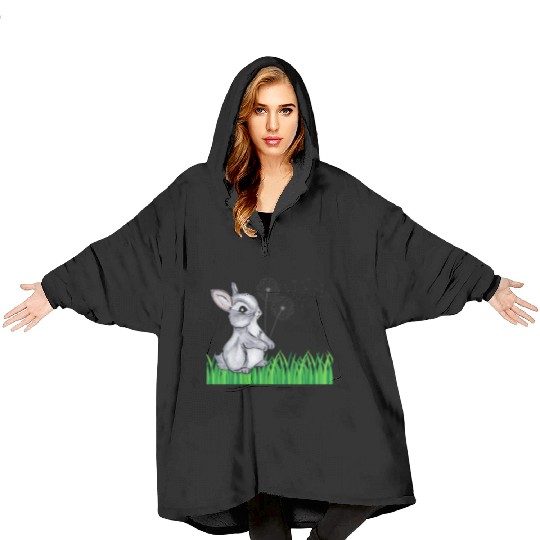 Bunny Name Gift Emily Blanket Hoodies