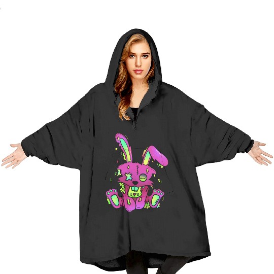 Toxic Bunny Blanket Hoodies