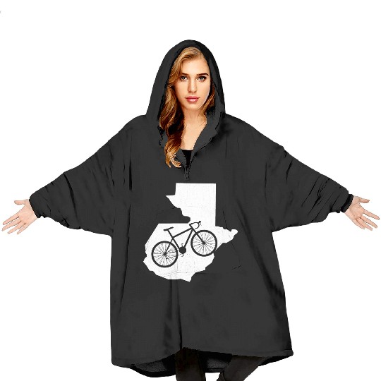 Cute Guatemala Bike Cycling Lover Gift Blanket Hoodies