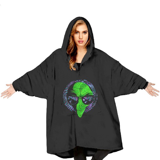 Alien Gift Extraterrestrial UFO AREA 51 Sci-fi Blanket Hoodies