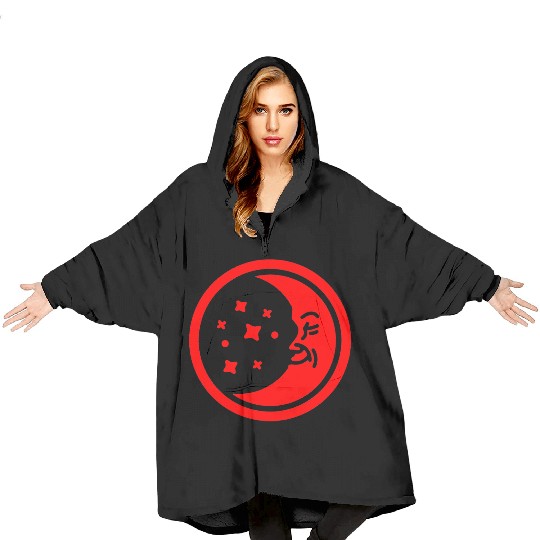 Happy Moon Blanket Hoodies