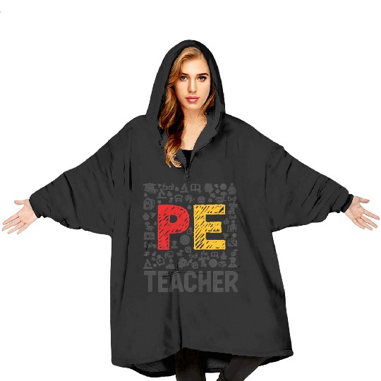 Physical Education Teacher PE Teacher Blanket Hoodies
