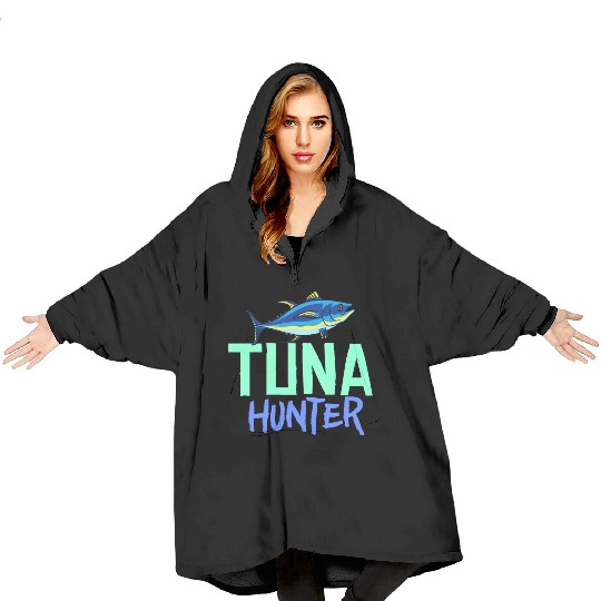 Red Tuna Fish Bluefin Fishing Salad Blanket Hoodies