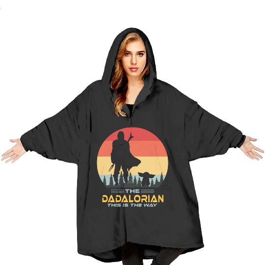 Funny The Dadalorian This is The Way,Fathers Day Blanket Hoodies