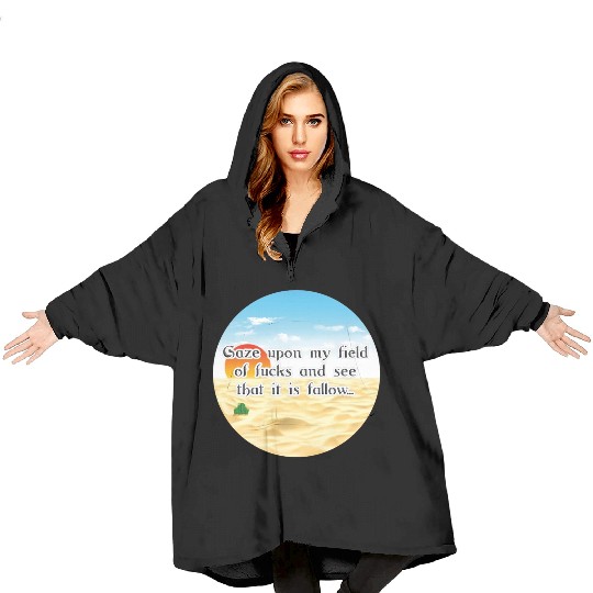 No Fucks Given I Dont Care Fuck Off No F*cks Cacti Blanket Hoodies