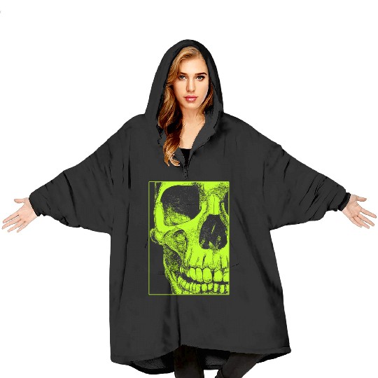 Framed Skull Blanket Hoodies