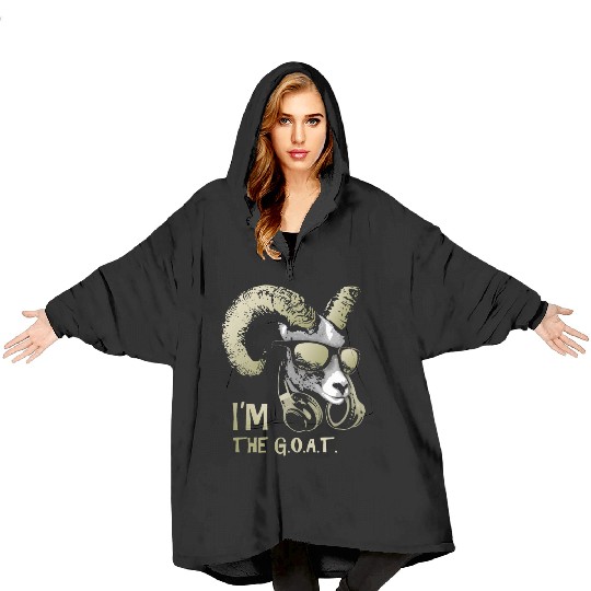 I'm The Goat Bling Cool and Funny Music Animal Blanket Hoodies