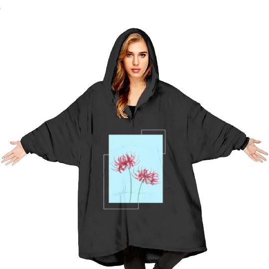 Red Spider Lily Lycoris Recoil Anime Fanart Blanket Hoodies