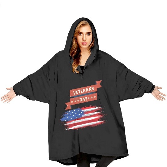 Thank You Veterans l Veterans Day Gift Idea Blanket Hoodies