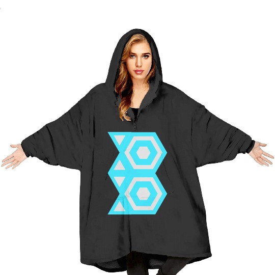 Letter B Logo Robot Blanket Hoodies