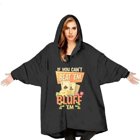 Card Game Royal Flush Ace Blanket Hoodies
