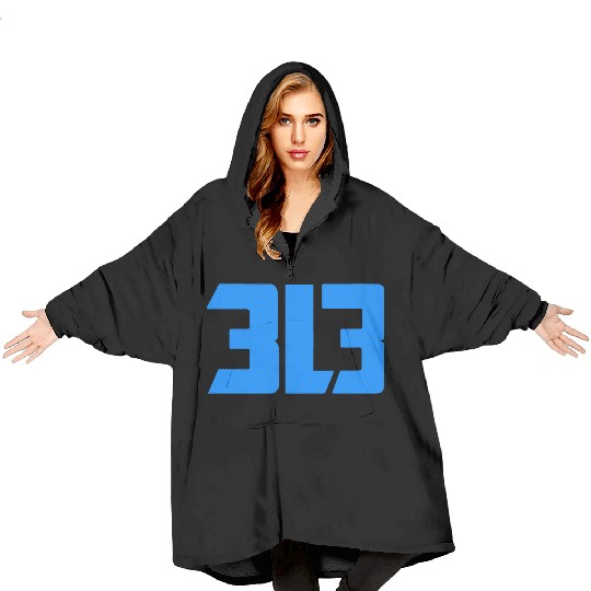 detroit lions 313 Blanket Hoodies