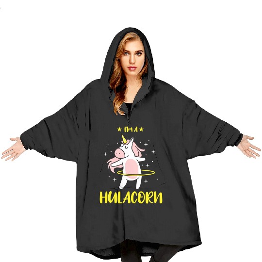 I m A Hulacorn For Unicorn Lover Blanket Hoodies
