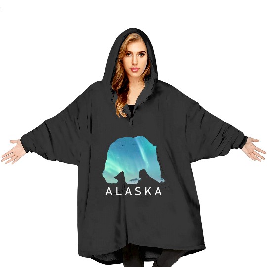 Alaska Gift USA Natur Bär Denali Grizzly Wald Blanket Hoodies