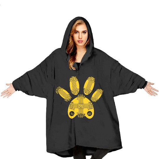 DOG ROBOT usa army Blanket Hoodies