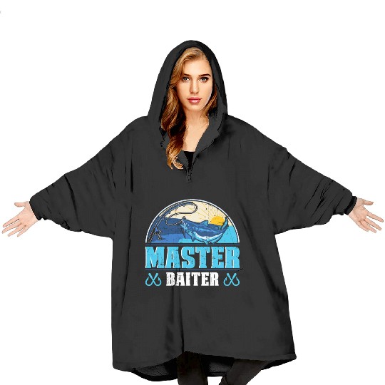 Master Baiter - Wels Catfish Hunter Blanket Hoodies