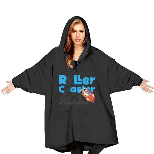 Roller Coaster Friends Besties Blanket Hoodies