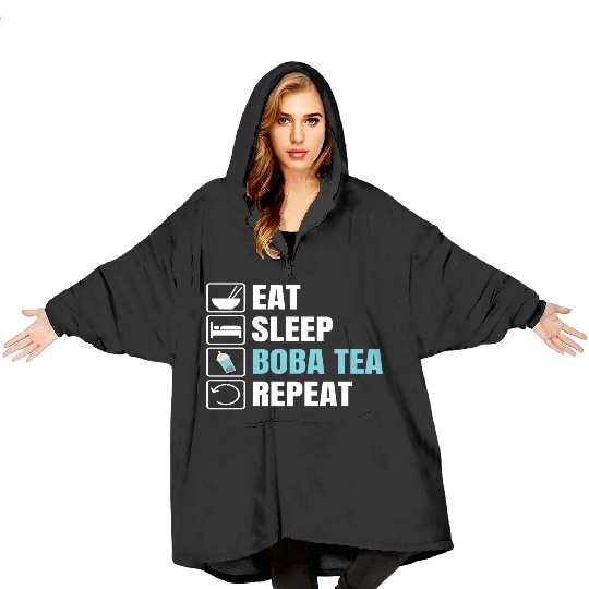 Bubble Tea Inspired Design For A Boba Tea Lover Blanket Hoodies