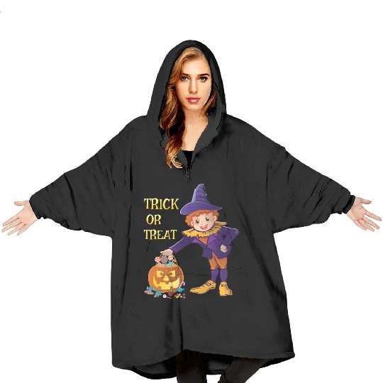 Trick Or Treat Blanket Hoodies