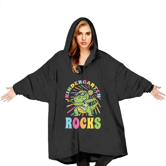 Kindergarten Awesome Back To School Lifestyle Gift Blanket Hoodies