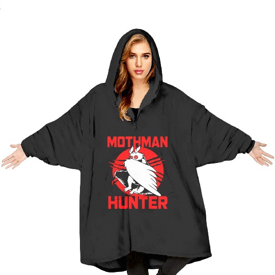Cryptozoologist Cryptid Folklore Funny Mothman Blanket Hoodies