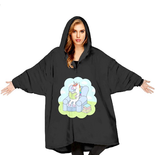 Unicorn Reader Blanket Hoodies