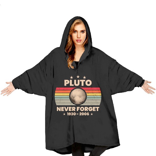Pluto Never Forget 1930 - 2006 Blanket Hoodies