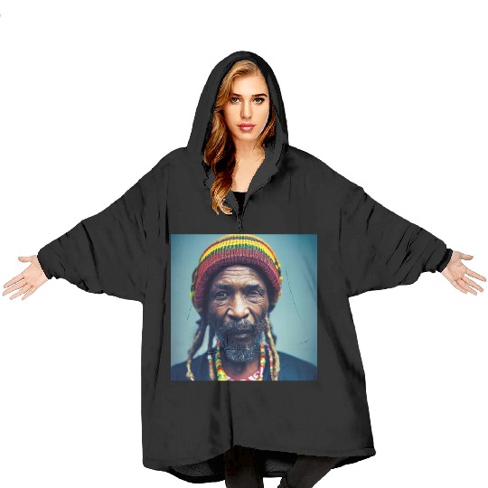 Rastafari Realistic photograph painting Blanket Hoodies