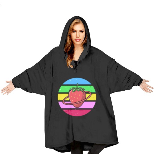 Strawberry Planet Galaxy Blanket Hoodies