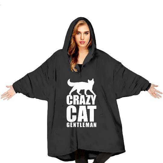 Crazy Cat Blanket Hoodies