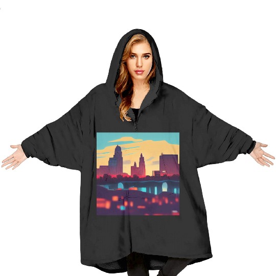 Kansas City comics Blanket Hoodies