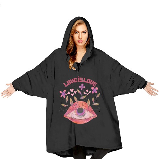 Love is Love Blanket Hoodies