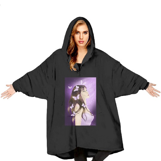 BTS Butterfly Fan Girl Blanket Hoodies