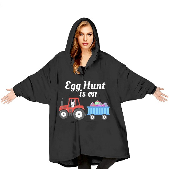 Egg Hunt is On Easter Sunday Christian Holiday Blanket Hoodies