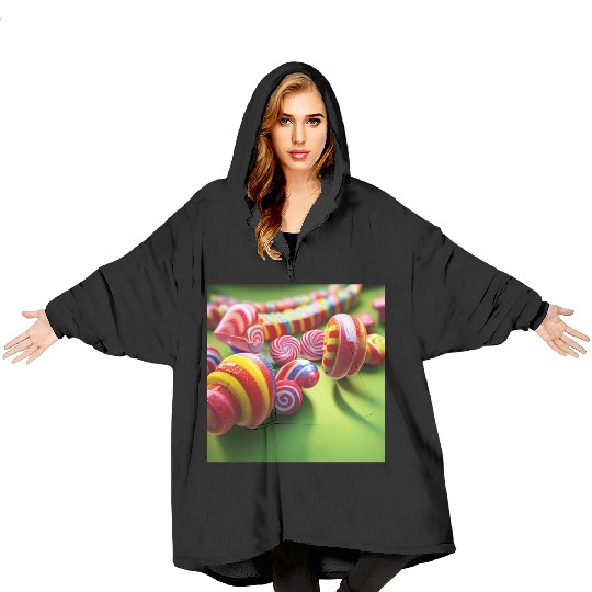 A glimpse into candy land version 1 Blanket Hoodies