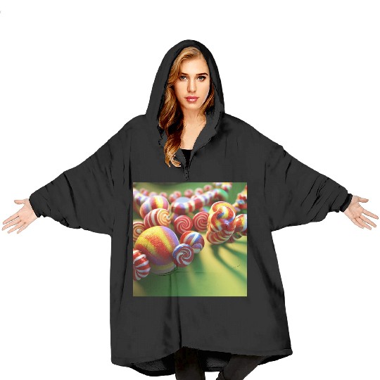 A glimpse into candy land version 3 Blanket Hoodies