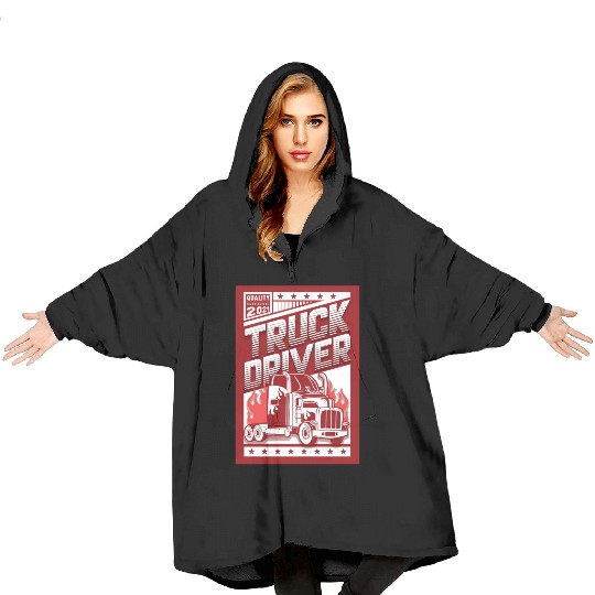 Truck Driver, Truck driving Blanket Hoodies