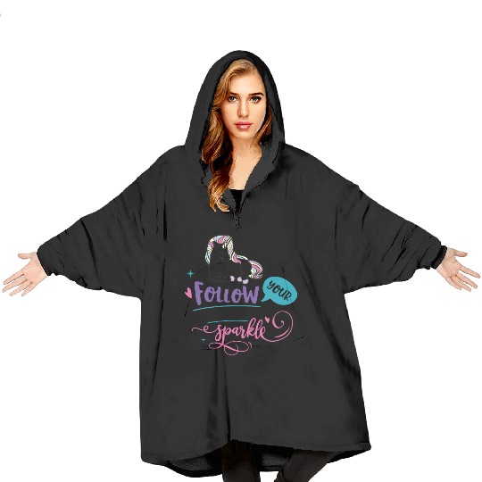 Follow Your Inner Mental Health Matters Vintage Blanket Hoodies