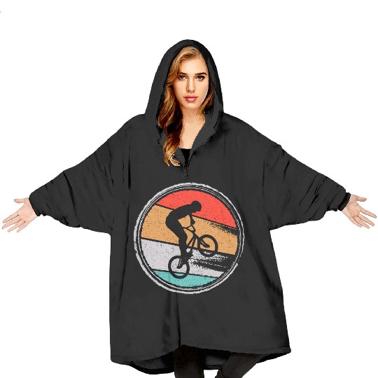 BMX Bike Tricks Bicycle Riders Design Cycling BMX Blanket Hoodies