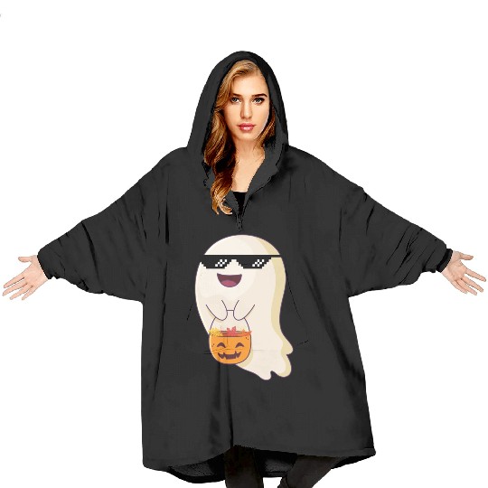 trick or treat thug life Blanket Hoodies