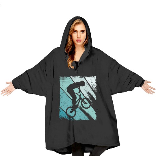 BMX Bike Bicycle Graphic Riders Cycling BMX Blanket Hoodies