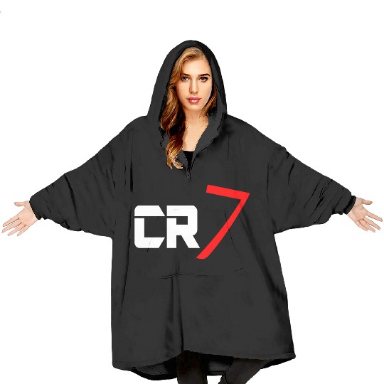 cr7 cristiano white Blanket Hoodies