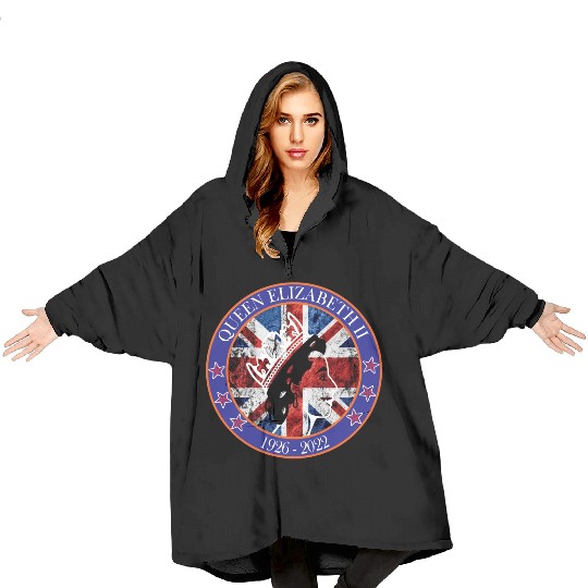 ''queen elizabeth Blanket Hoodies rest in peace elizabeth sh