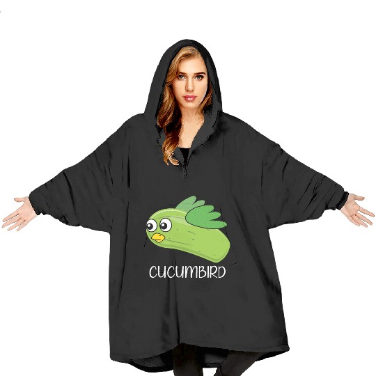 Cucumbird Vegetarian Vegetable Vegan Cucumber Blanket Hoodies