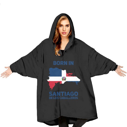 Santiago de los Caballeros Dominican Republic Blanket Hoodies